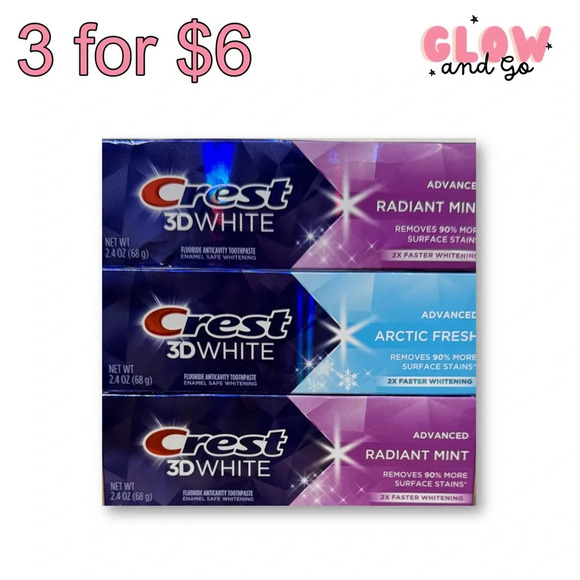 3/$6 !! - Crest 3D White , 2.4 OZ - Picture 1 of 4